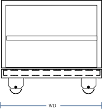 Technical drawing of a Steelman Cart