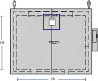 Technical drawing of a Steelman Oven