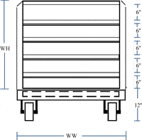 Technical drawing of a Steelman Cart