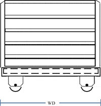 Technical drawing of a Steelman Cart
