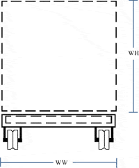 Technical drawing of a Steelman Cart